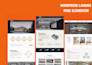 design a responsive wordpress landing page with elementor